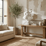 Embrace Form Sculpture — Glossy White Figurative Art for Modern Interiors