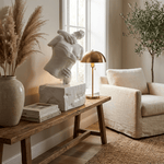 Embrace Form Sculpture — Glossy White Figurative Art for Modern Interiors