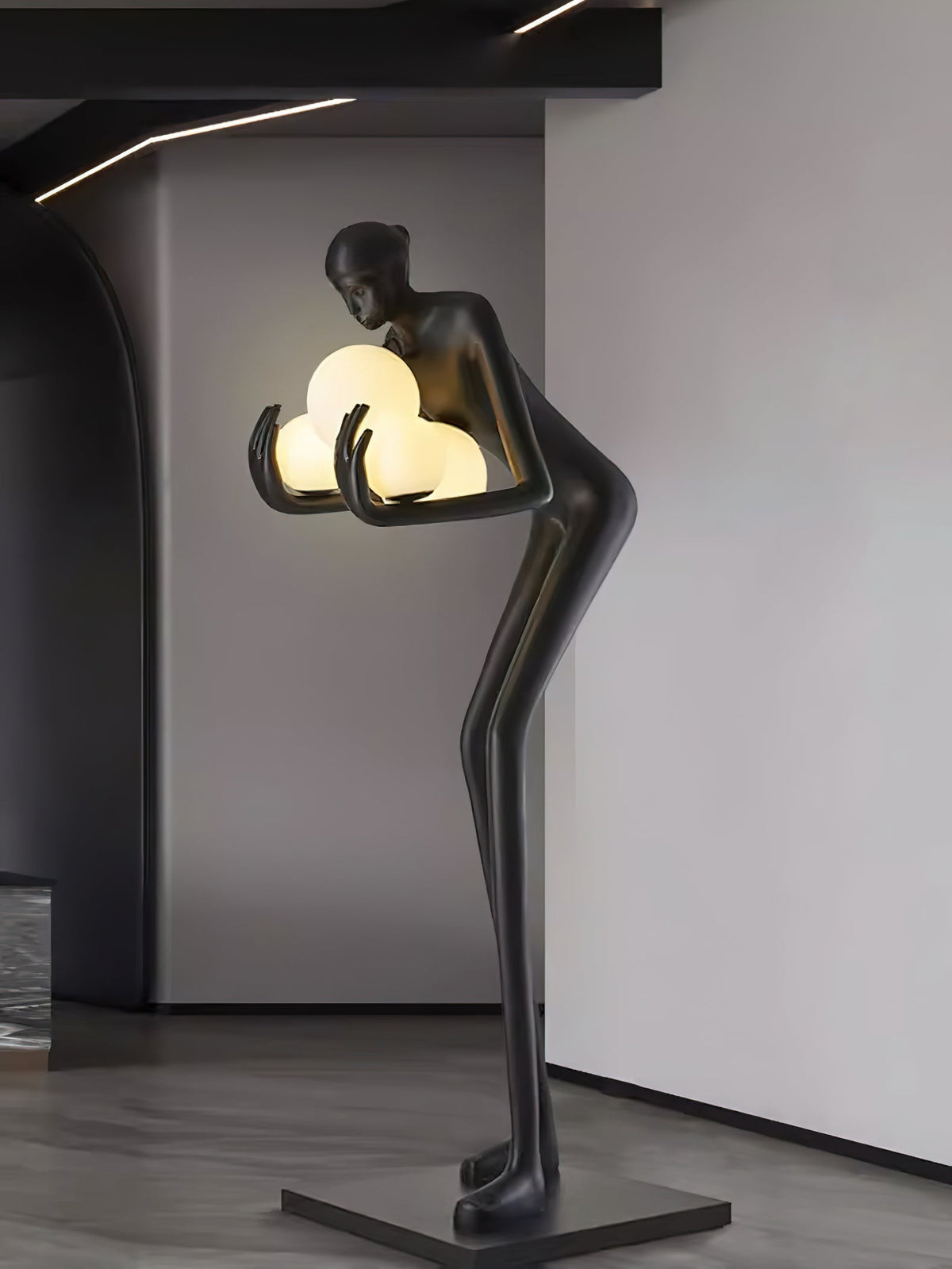 Embrace Of Light Sculpture Floor Lamp