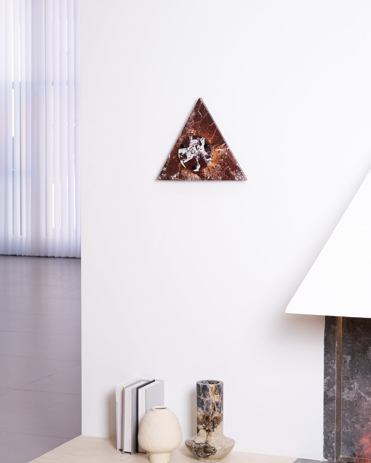 Virida Sculptural Marble Wall Sconce with Integrated LED