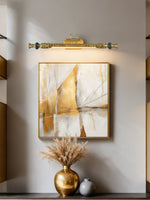 Emory Brass Wall Sconce with Green Accents for Classic Interiors