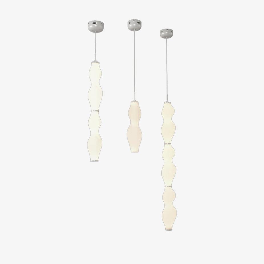 Empirico Sculptural LED Pendant Light in White Polyethylene