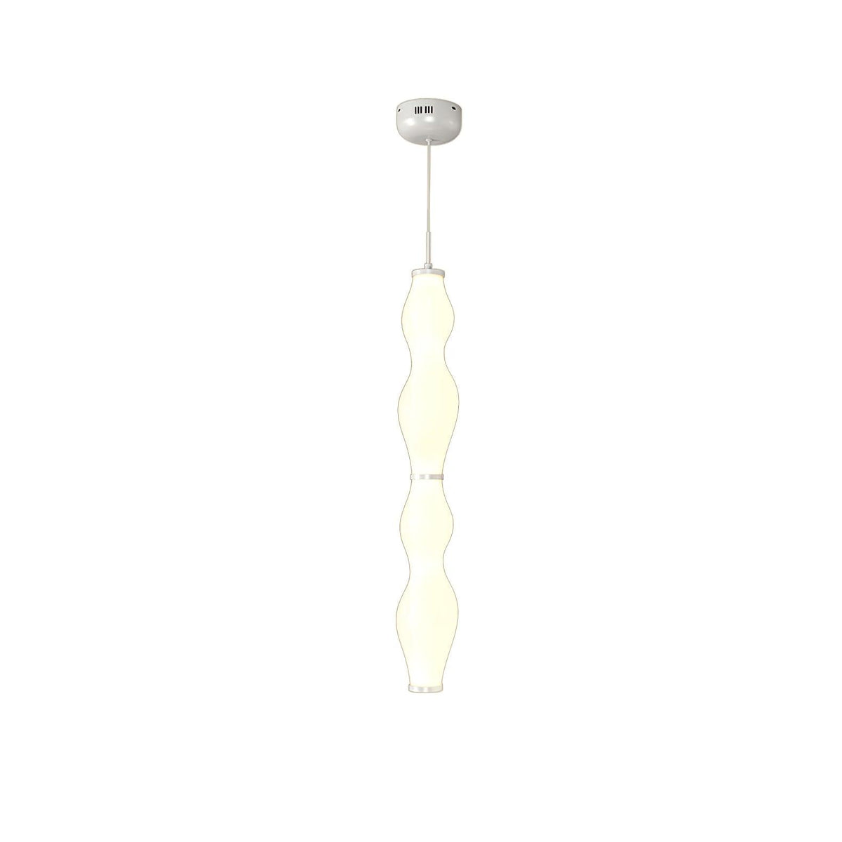 Empirico Sculptural LED Pendant Light in White Polyethylene