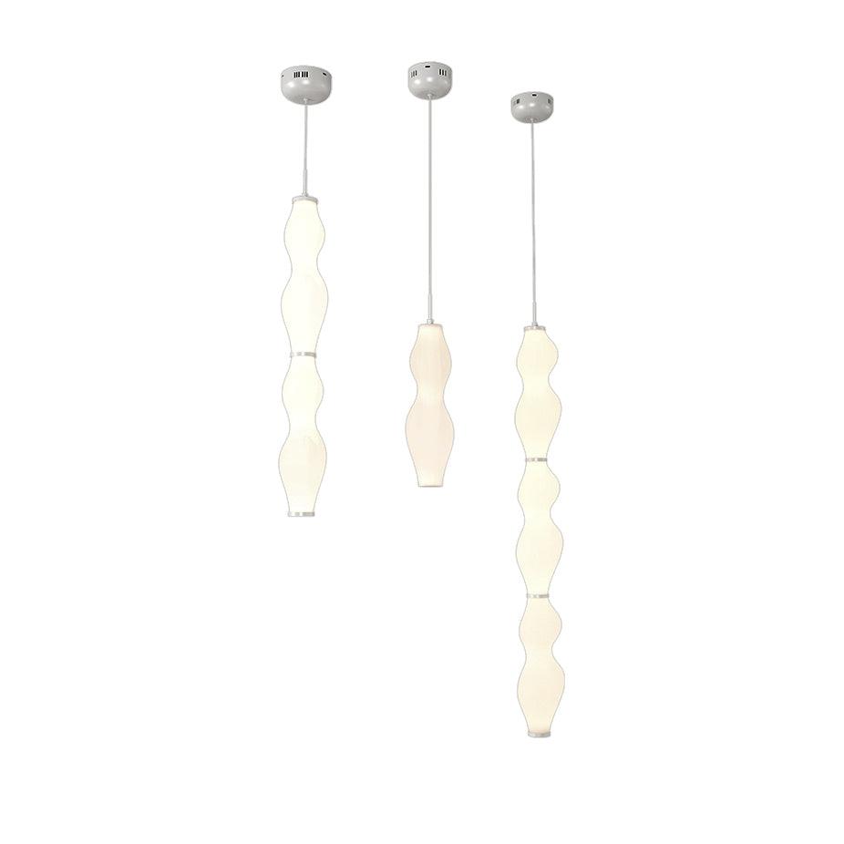 Empirico Sculptural LED Pendant Light in White Polyethylene
