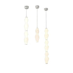 Empirico Sculptural LED Pendant Light in White Polyethylene