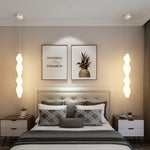 Empirico Sculptural LED Pendant Light in White Polyethylene