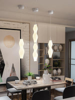 Empirico Sculptural LED Pendant Light in White Polyethylene