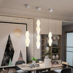 Empirico Sculptural LED Pendant Light in White Polyethylene