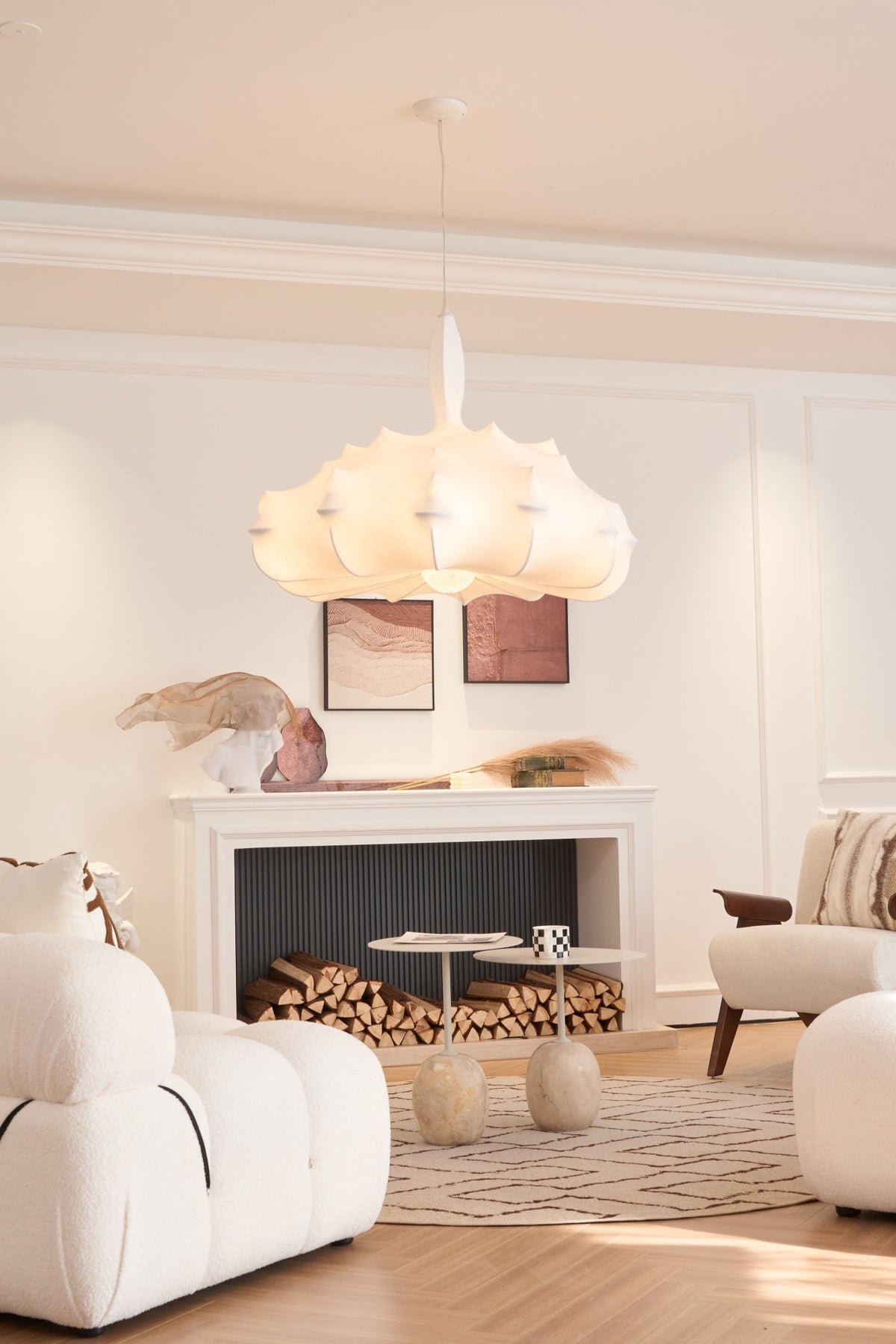 Cocoon Bloom Pendant Light – Nature-Inspired Designer Hanging Lamp