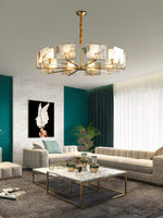 Enamel Lotus Chandelier