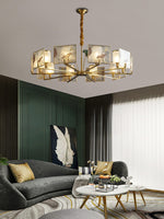 Enamel Lotus Chandelier
