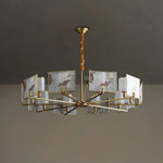 Enamel Lotus Chandelier