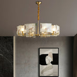 Enamel Lotus Chandelier