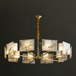 Enamel Lotus Chandelier