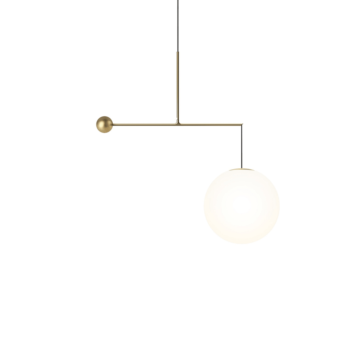 Equinox Balance Pendant Light – Modern Minimalist Glass Globe Chandelier