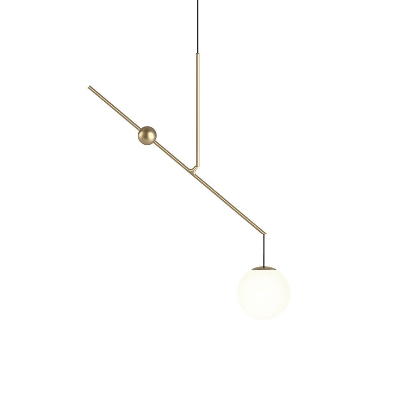 Equinox Balance Pendant Light – Modern Minimalist Glass Globe Chandelier