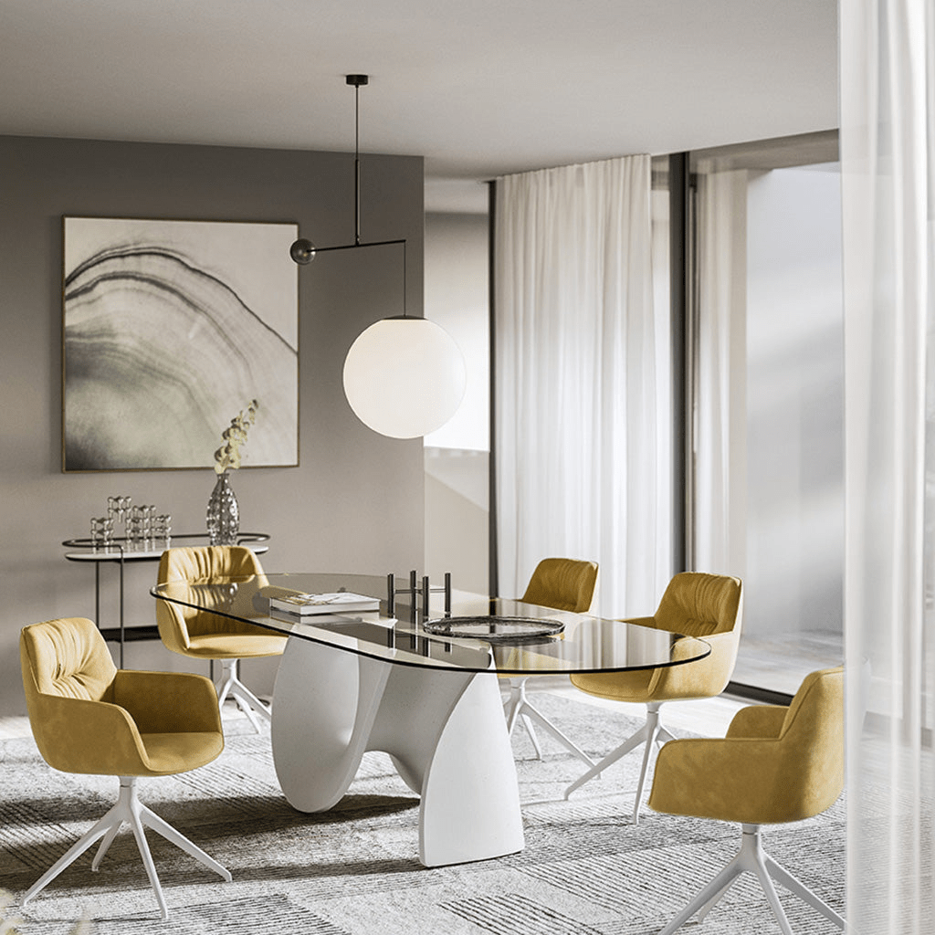 Equinox Balance Pendant Light – Modern Minimalist Glass Globe Chandelier