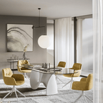 Equinox Balance Pendant Light – Modern Minimalist Glass Globe Chandelier
