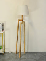 Escada Tripod Wooden Floor Lamp