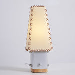 Estela Table Lamp – Tailored Grey & White Shade with Brass Accent
