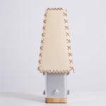 Estela Table Lamp – Tailored Grey & White Shade with Brass Accent