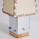 Estela Table Lamp – Tailored Grey & White Shade with Brass Accent