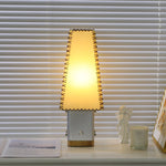 Estela Table Lamp – Tailored Grey & White Shade with Brass Accent