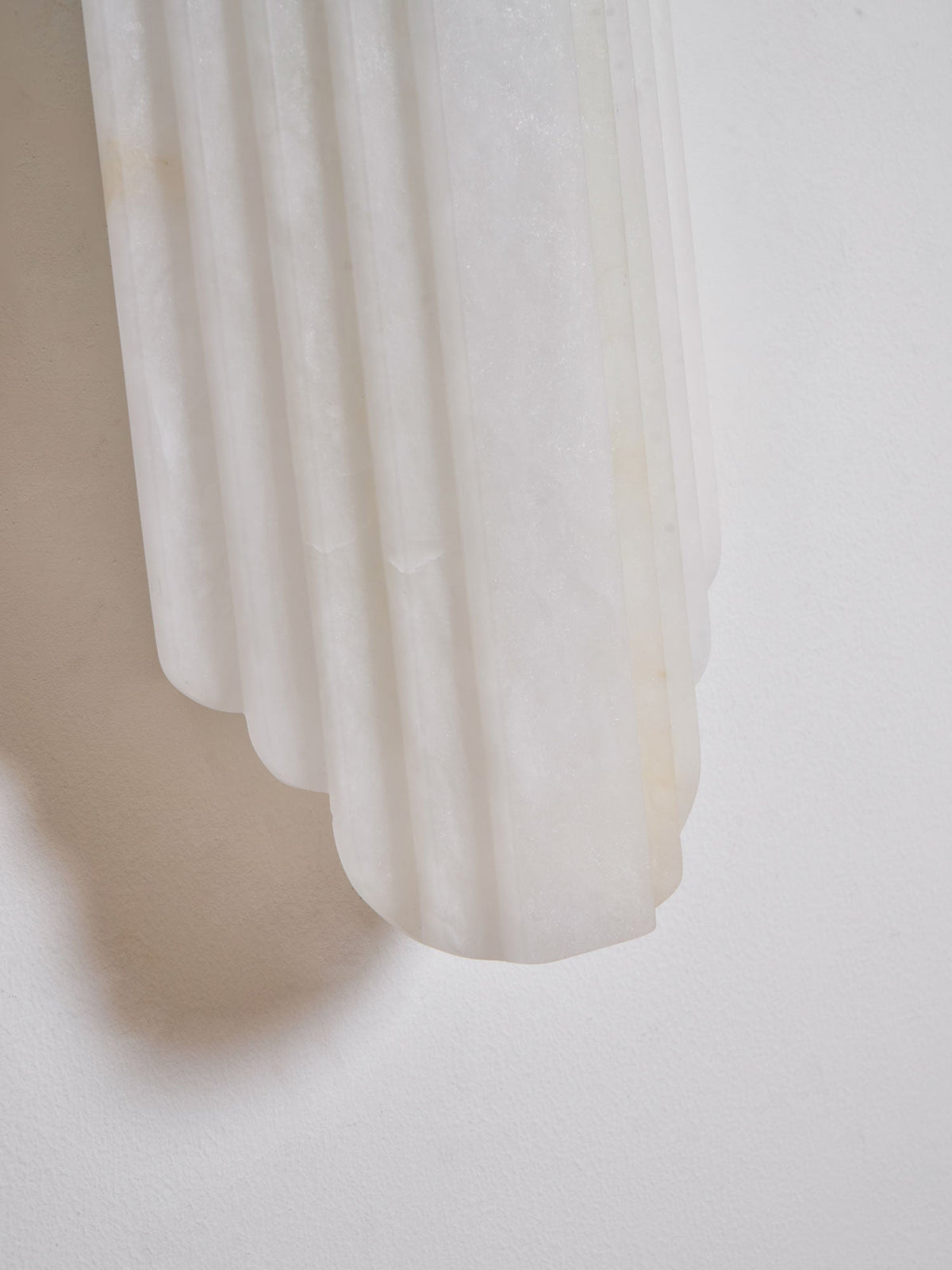 Estelle Wall Sconce in Natural Alabaster — Layered Stone LED Wall Light