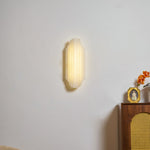 Estelle Wall Sconce in Natural Alabaster — Layered Stone LED Wall Light