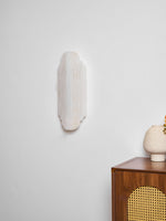 Estelle Wall Sconce in Natural Alabaster — Layered Stone LED Wall Light