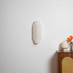 Estelle Wall Sconce in Natural Alabaster — Layered Stone LED Wall Light