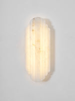 Estelle Wall Sconce in Natural Alabaster — Layered Stone LED Wall Light