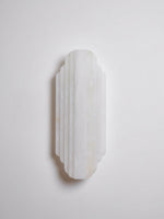 Estelle Wall Sconce in Natural Alabaster — Layered Stone LED Wall Light