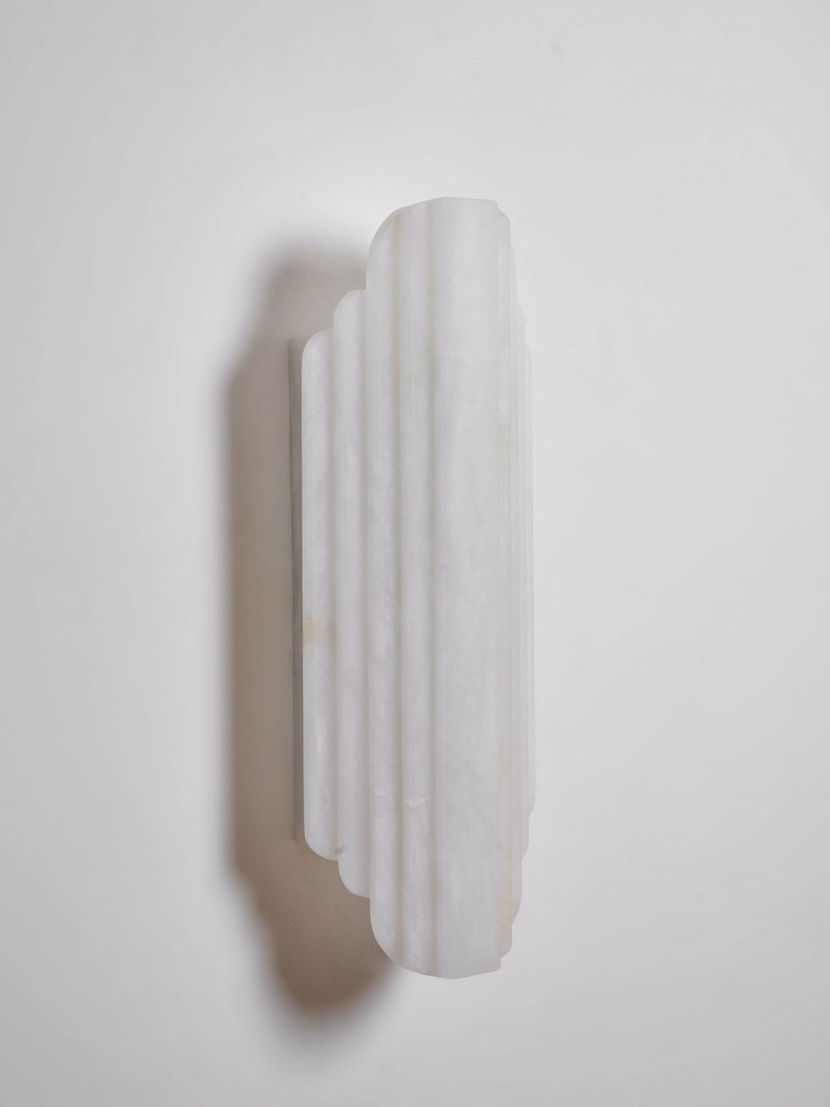 Estelle Wall Sconce in Natural Alabaster — Layered Stone LED Wall Light