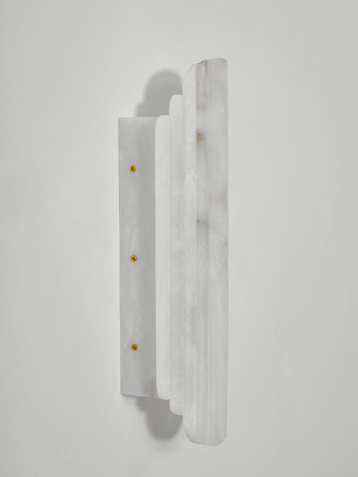 Estelle Wall Sconce in Natural Alabaster — Layered Stone LED Wall Light