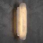 Estelle Wall Sconce in Natural Alabaster — Layered Stone LED Wall Light