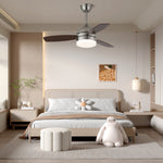 Ethan Ceiling Fan Light with LED and Wood Blades