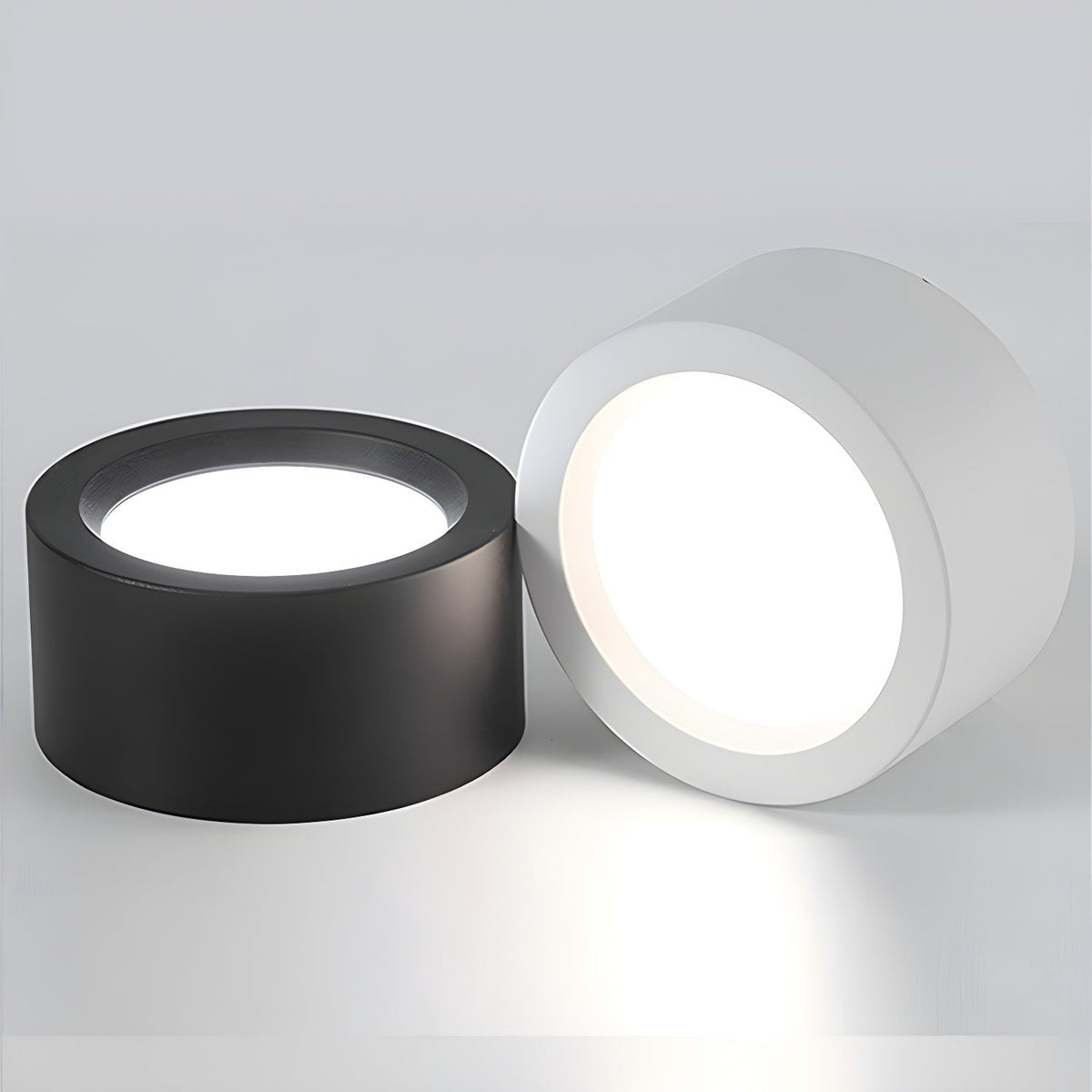 Ethan Modern LED Flush Mount Ceiling Light in Black or White