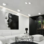 Ethan Modern LED Flush Mount Ceiling Light in Black or White