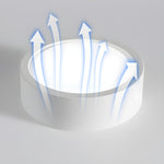 Ethan Modern LED Flush Mount Ceiling Light in Black or White