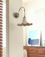 Ethereal Petal Wall Sconce – Modern Ceramic Wall Light for Bedroom & Living Room