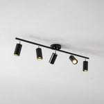 Evanna Modern Ceiling Light with Adjustable Spotlights, Gold Accents