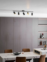 Evanna Modern Ceiling Light with Adjustable Spotlights, Gold Accents