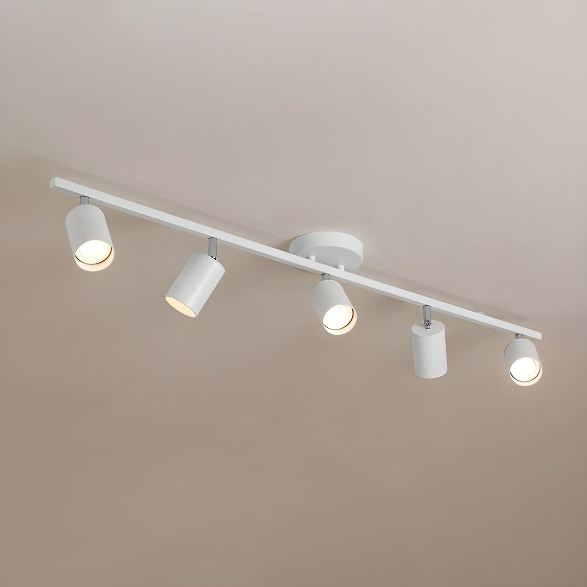 Evanna Modern Ceiling Light with Adjustable Spotlights, Gold Accents