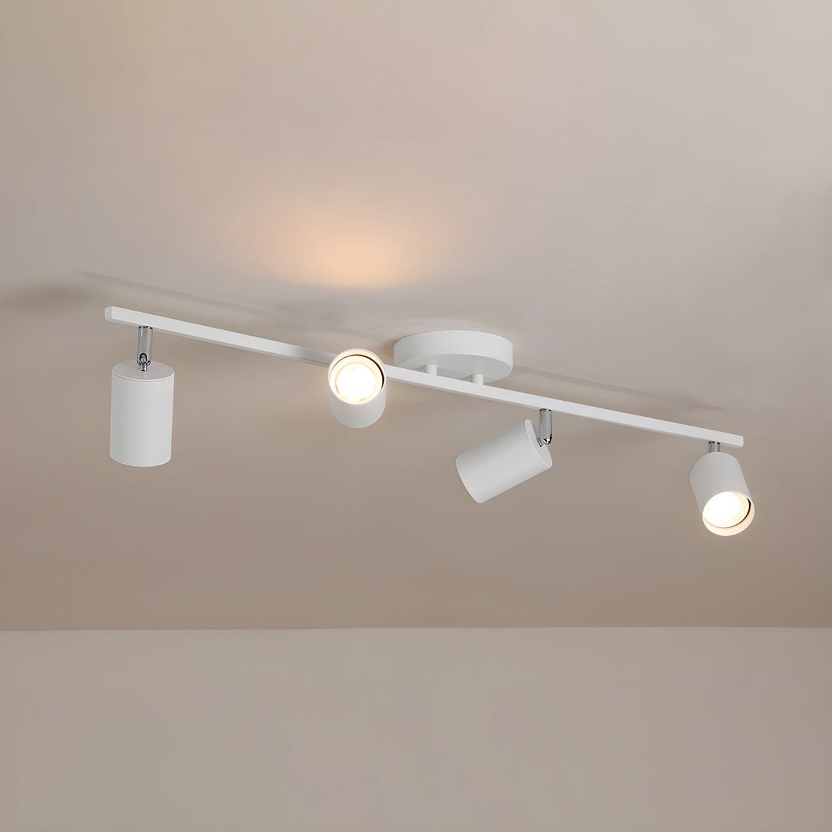 Evanna Modern Ceiling Light with Adjustable Spotlights, Gold Accents