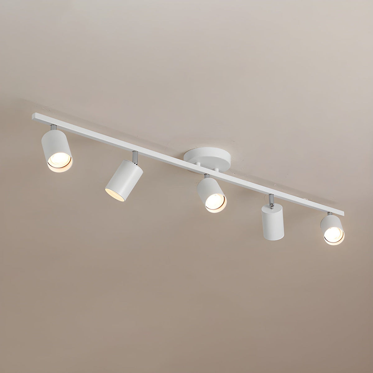 Evanna Modern Ceiling Light with Adjustable Spotlights, Gold Accents