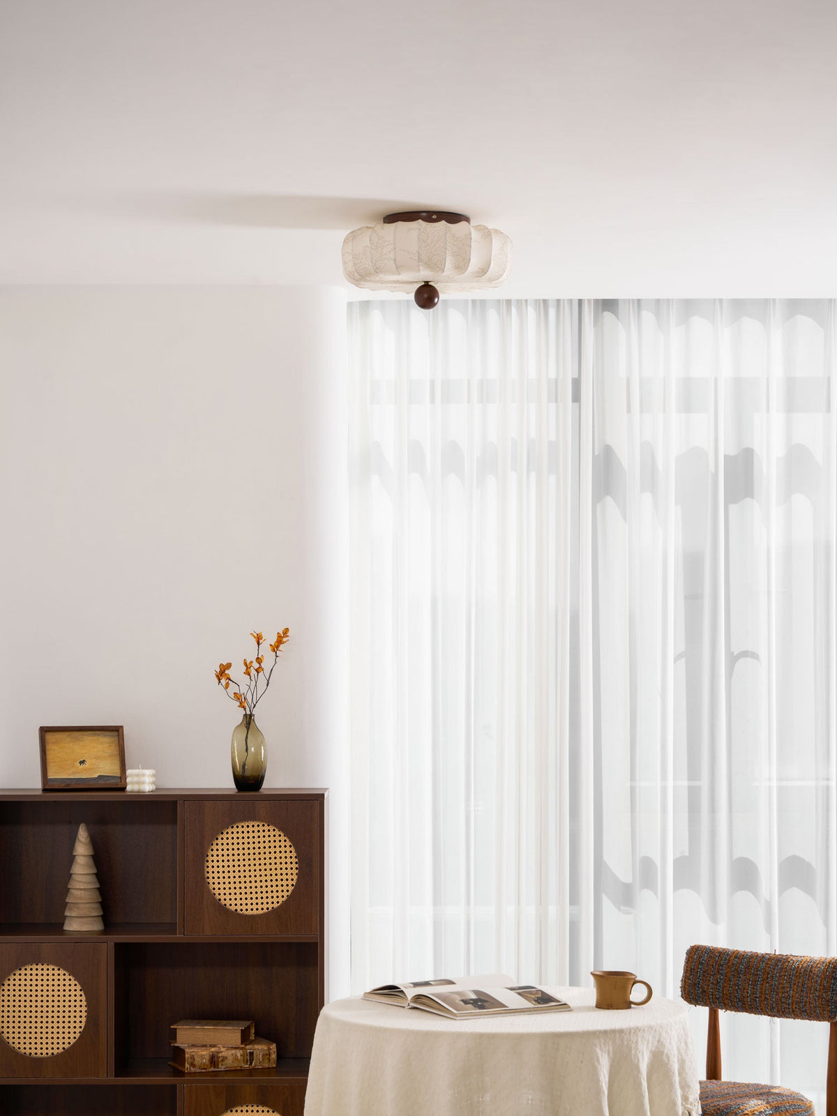Evelune Petal Flush Mount Ceiling Light – Modern Botanical LED Fixture