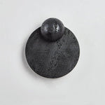 Event Horizon Wall Sconce — Black Travertine LED Wall Light