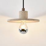 Evirlo Travertine Pendant Light – Modern Stone Pendant Lamp for Dining and Living Spaces