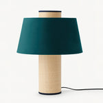 Fabric Drum Column Table Lamp